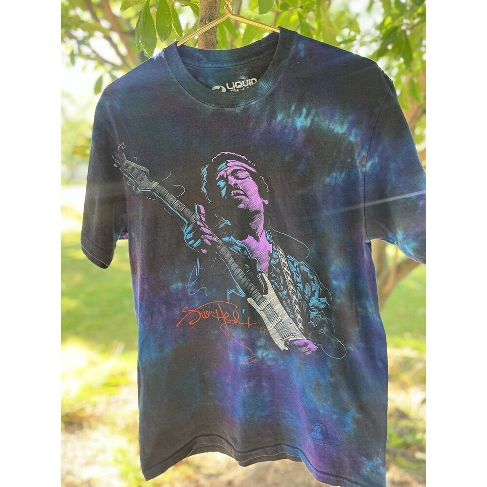 Jimi Hendrix Liquid Blue Tie Dye Tshirt